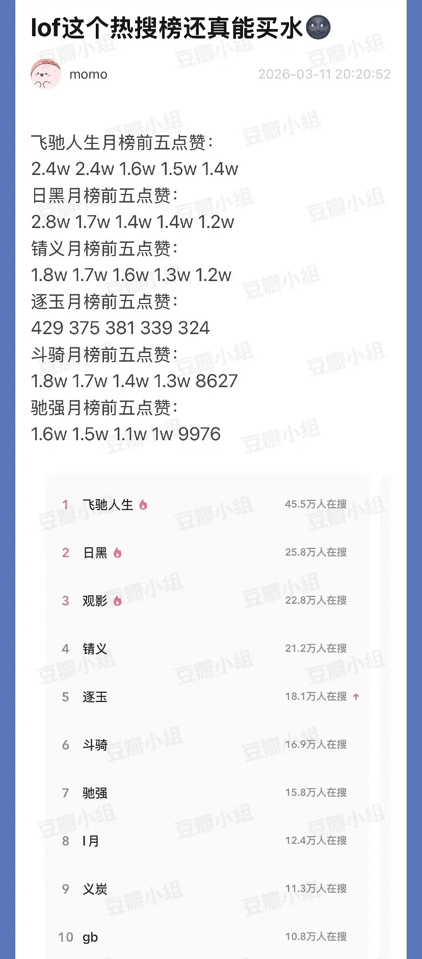 听说飞驰买水买到Lofter，被二次元发现了🌚