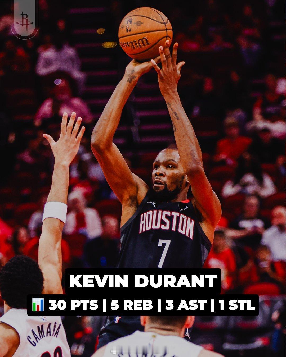 火箭vs开拓者7人得分上双