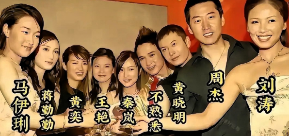 还是黄奕最漂亮，也难怪拍这张照片时候，里面数她最红那个时候还没有刘涛马伊琍什么