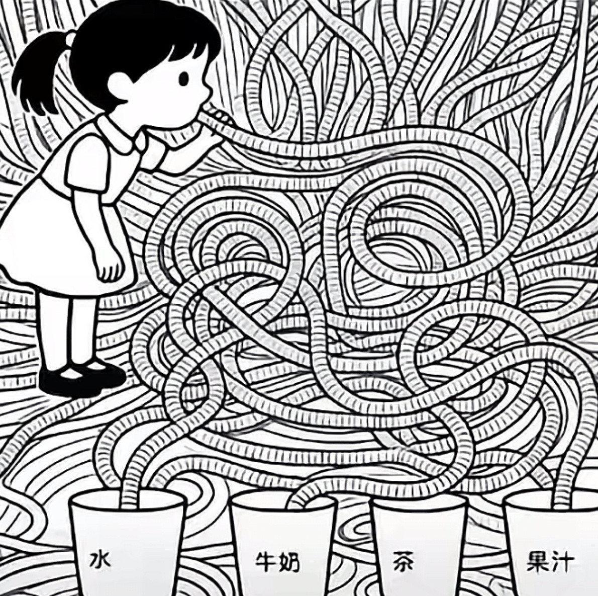 这女的喝了哪杯水这牛栓了哪根绳子