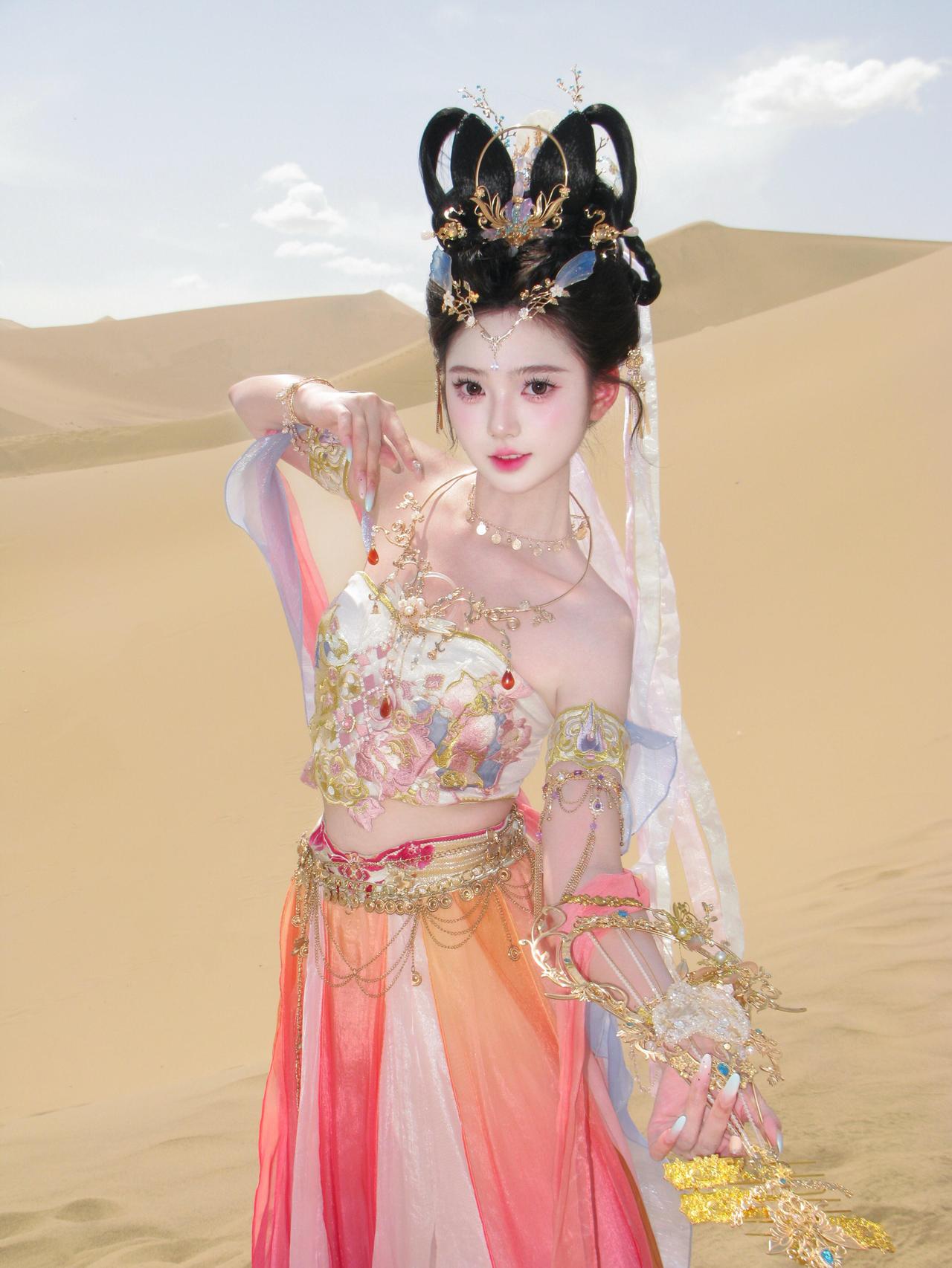 沙漠中的异域美人