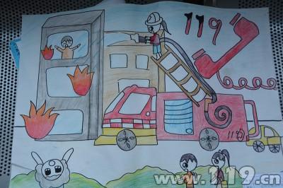 我是小小消防员简笔画_手绘