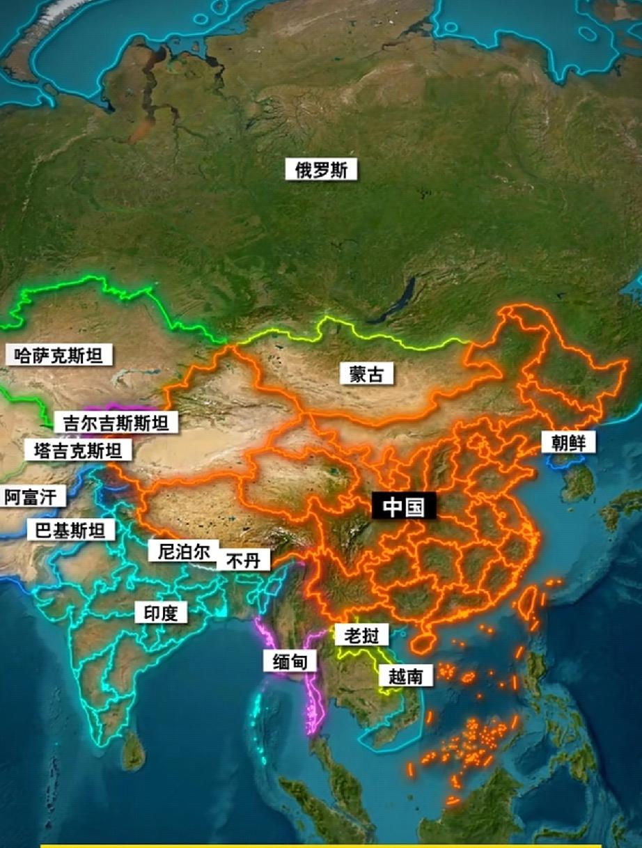 世界上最长的陆地边界线22747千米：中国[赞][赞][赞]