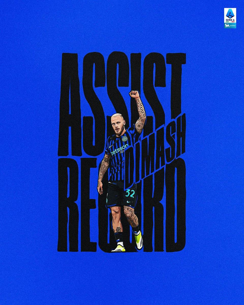 助攻王！迪马尔科本赛季已献17次助攻，打破意甲单赛季纪录意甲第34轮，国米客