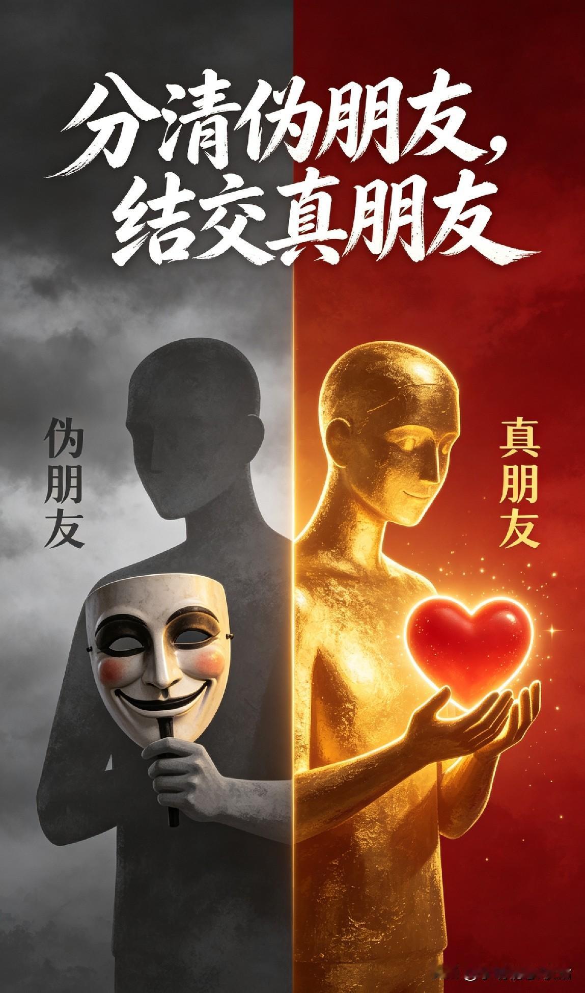 人这一辈子，一定要分清身边人谁真谁假！老话常说在家靠父母，出门靠朋友，足以