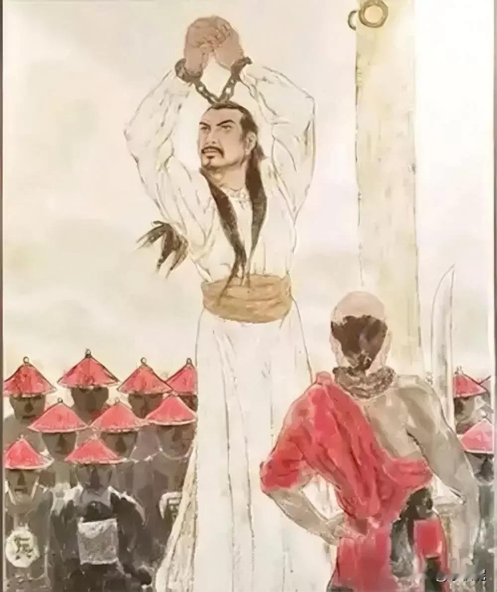 大渡河边，石达开明知被俘必死，明明可以投江自杀，但他为了给将士们求得生路，更要与