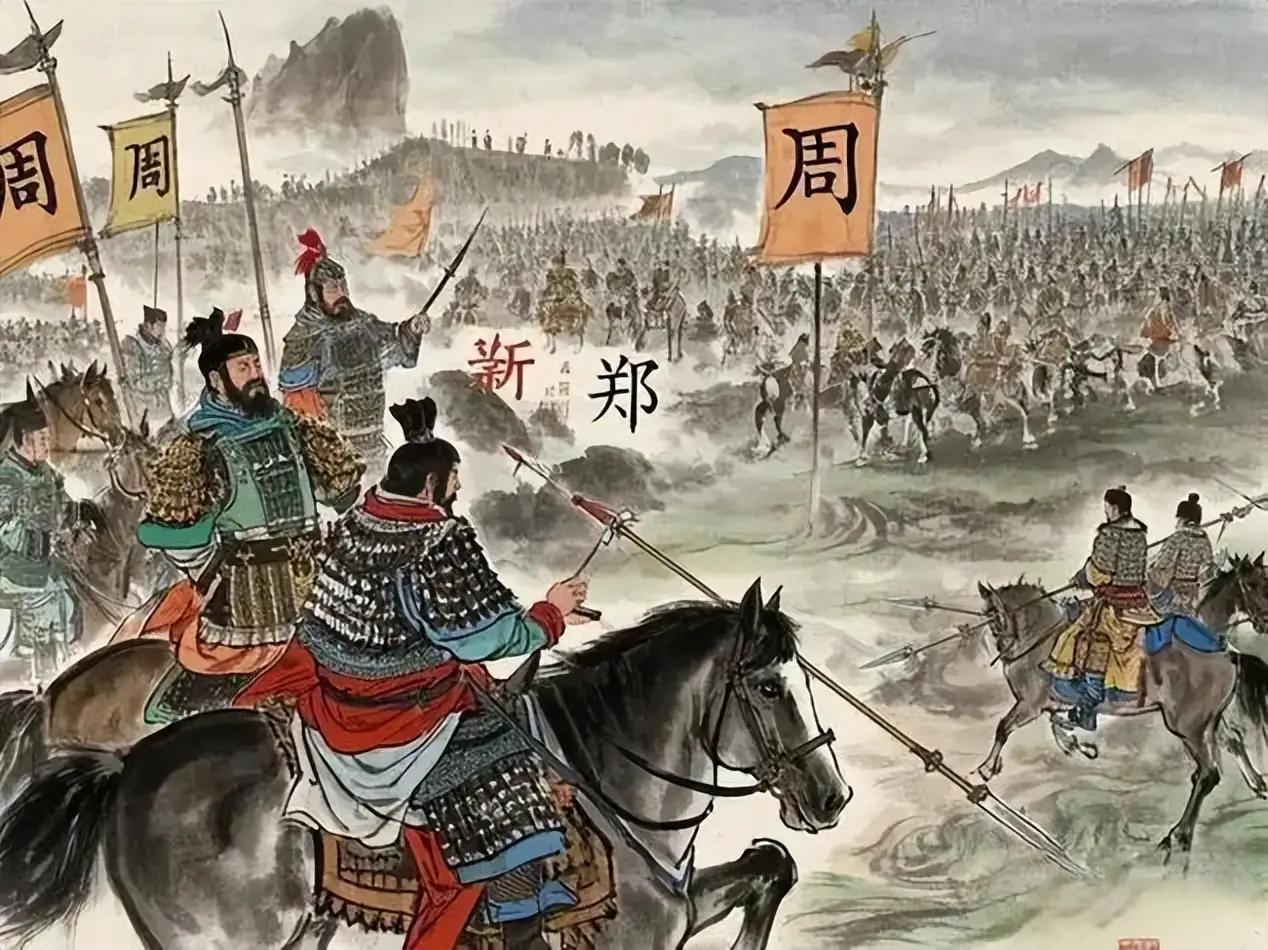 周桓王御驾亲征，本想拿郑庄公开刀，重振天子威严。可他没有想到，自己拉来的陈、蔡、