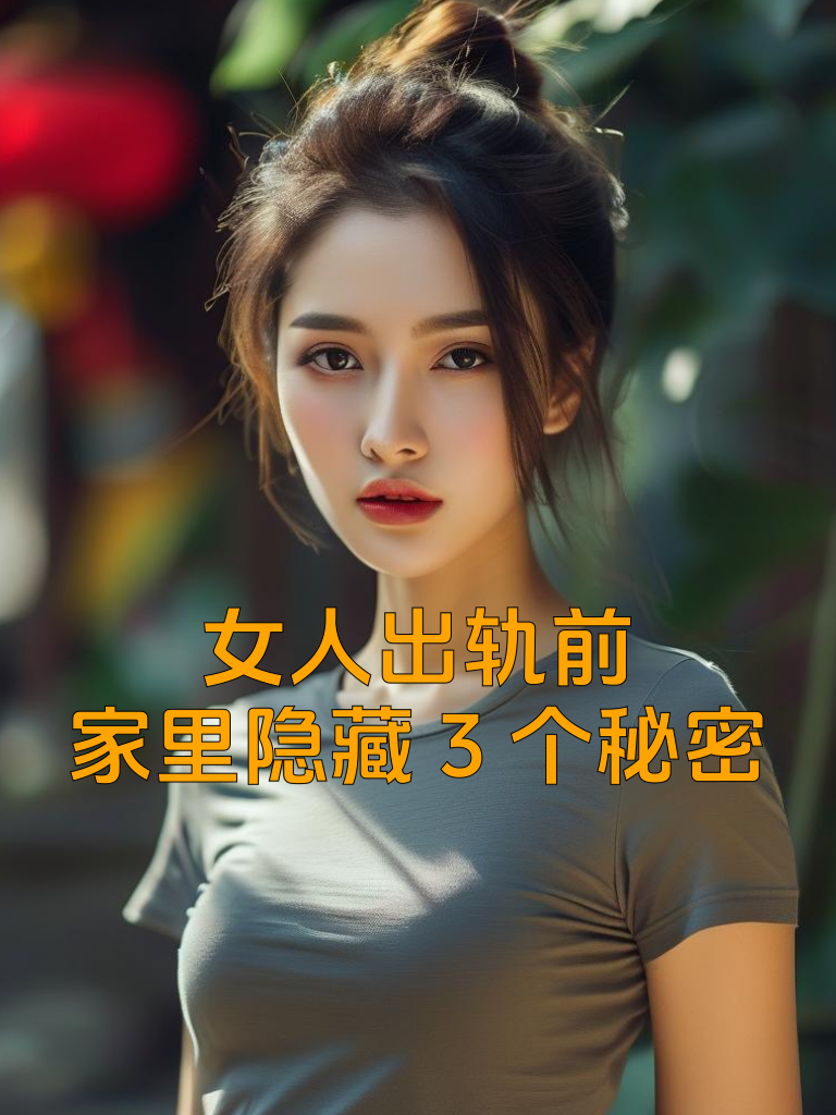 女人出轨前，家里隐藏3个秘密
