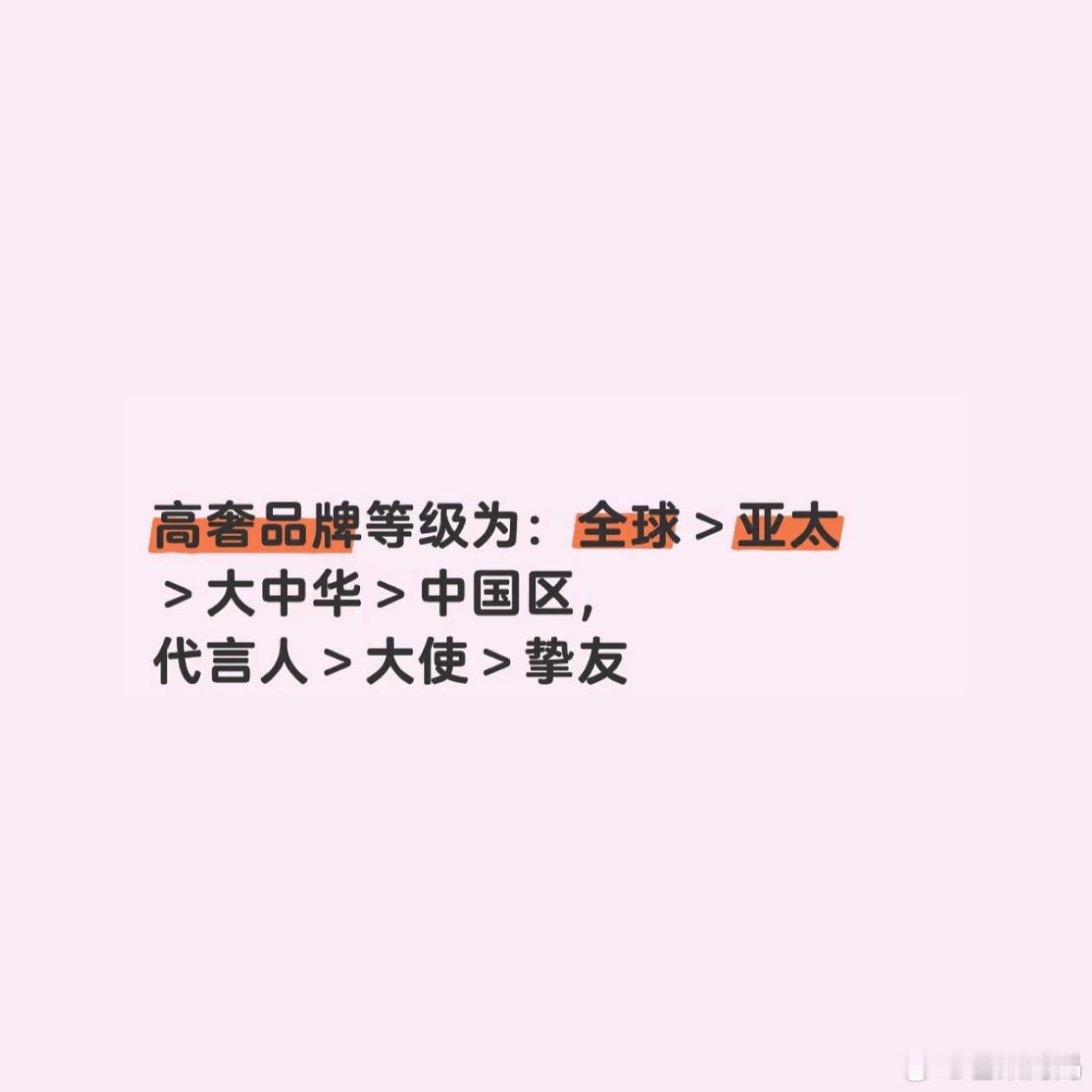 终于有人吐槽内娱高奢花式title现在奢侈品真的不研究都看不懂……代言人、地区代