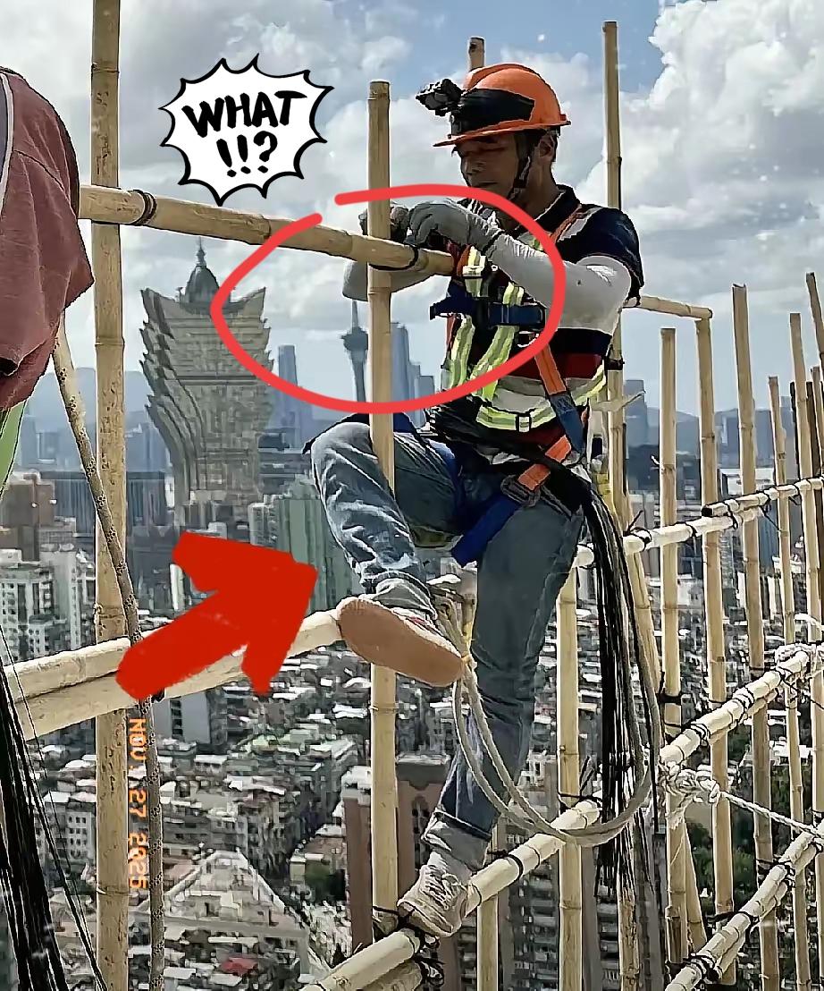 惊呆了！香港死守竹棚不用钢管，哪是啥“手艺传承”，分明是制度滞后下的无奈与侥