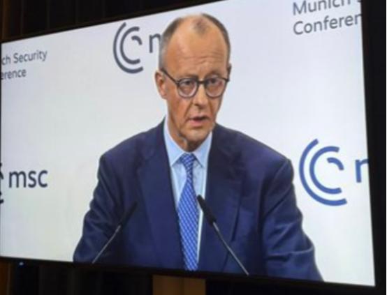 德国总理默茨在慕安会上发表演讲说，中国希望成为“塑造世界的领导者”，而且多年以来