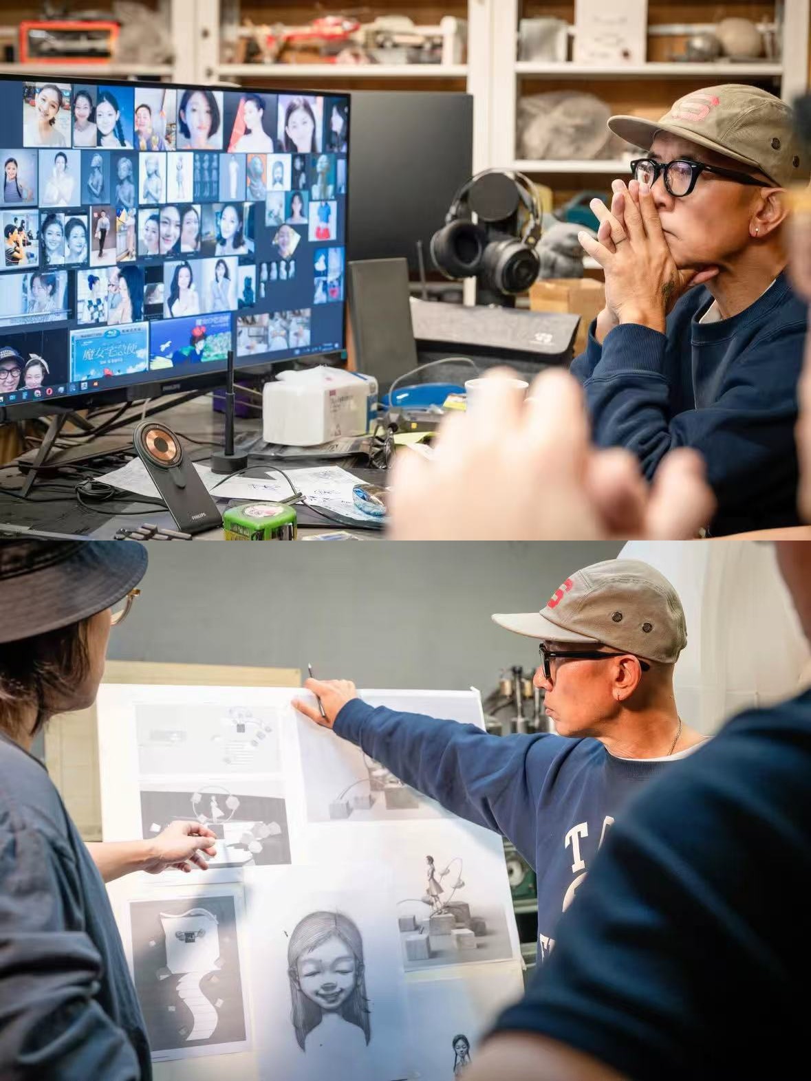 这组照片配上大S雕塑的碑文好好哭「这是一座为熙媛而存在的宇宙。她的丈夫具俊曄以雕