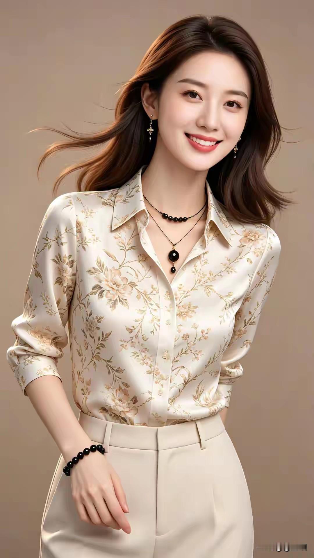 职业女性，自信满满。优雅智慧，不让须眉。上得厅堂，下得厨房。女中豪杰，巾帼