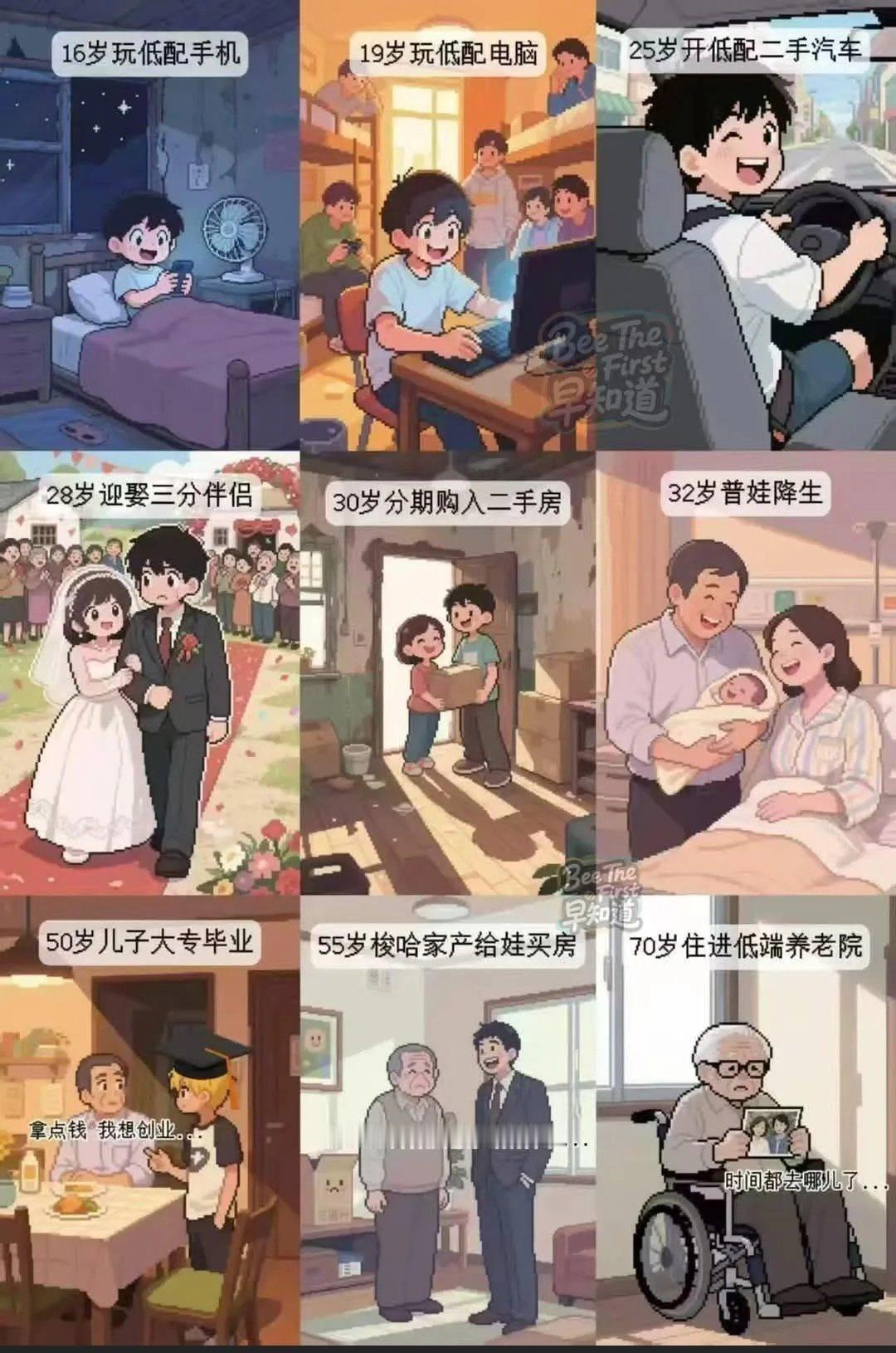以为是普通人的一生现在看到能做成这样已经很成功了​​​