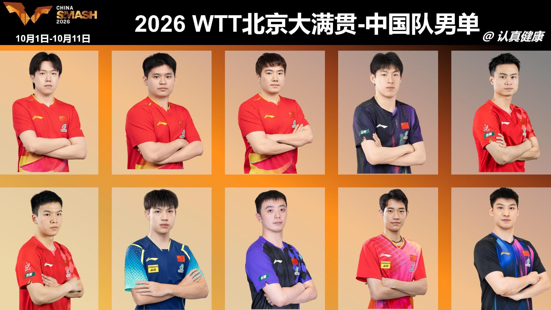 #体育##国庆双赛完美接棒亚运会#亚运会的比赛刚刚落幕，国乒马上开启新征程！2026WTT北京大满贯