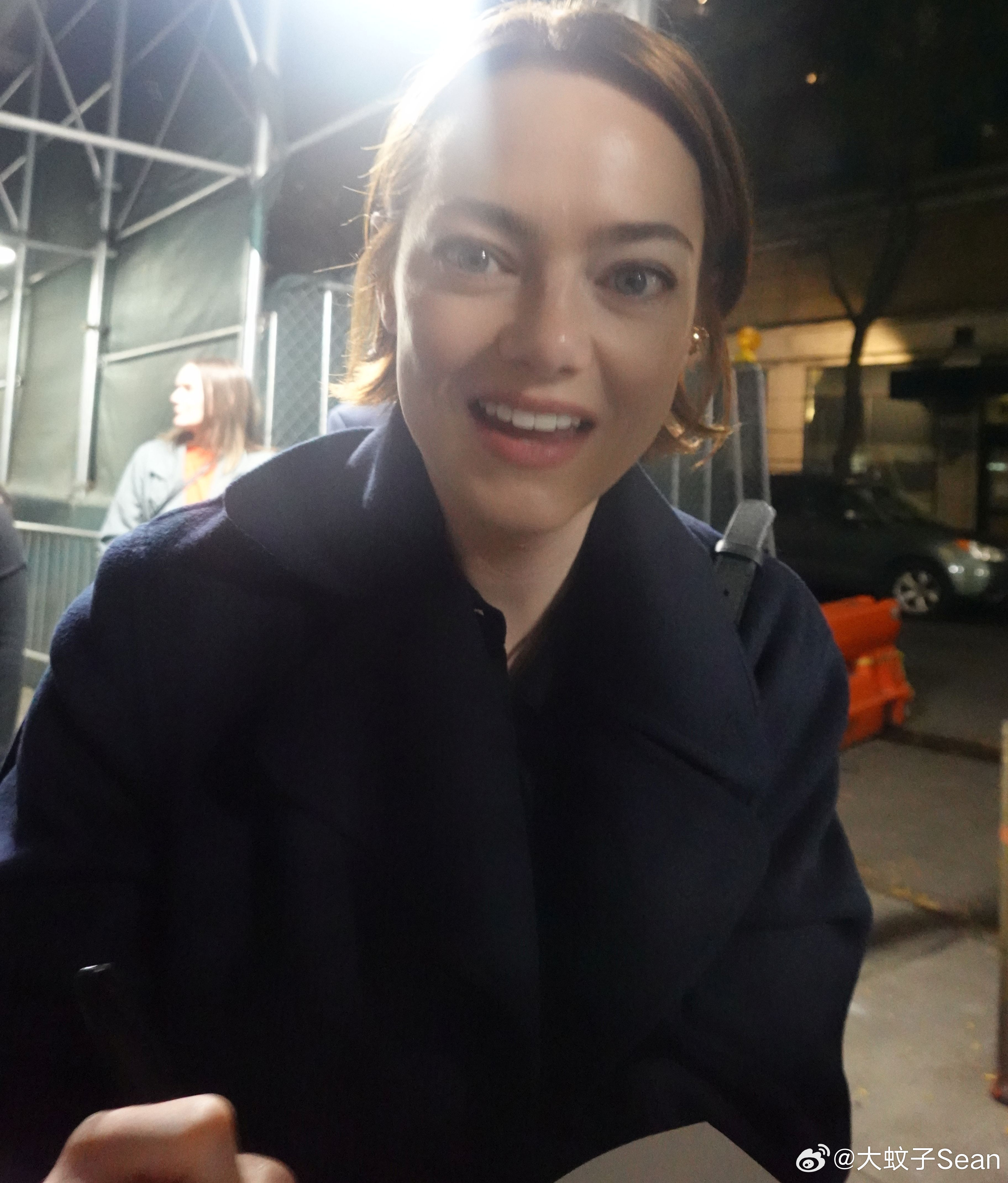 Emmastone艾玛斯通在纽约外出，今天出席了一场新片《Bugonia》的映