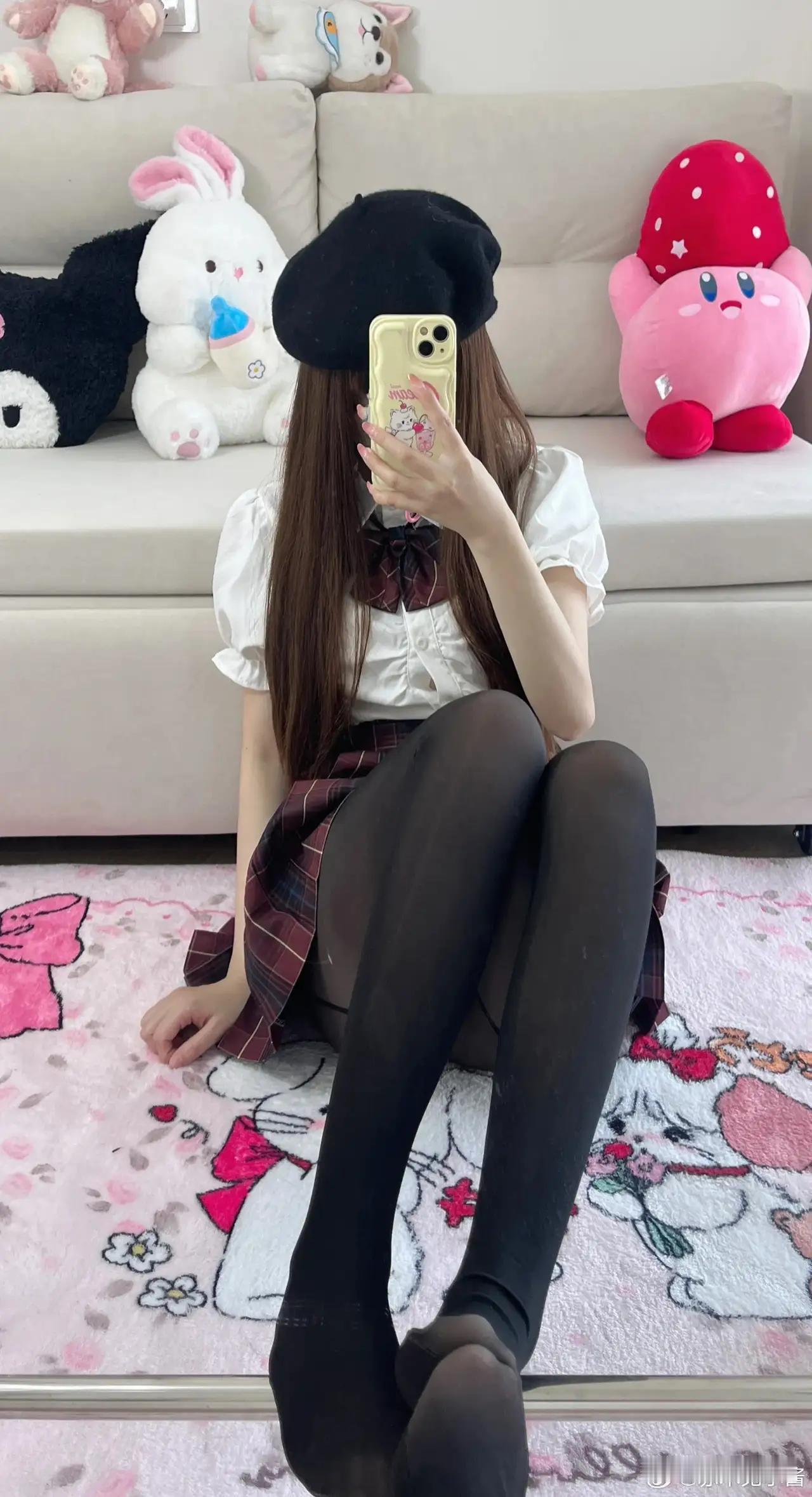 可爱少女心爆棚的自拍，萌宠相伴，少女心满满！💖🐰🍓