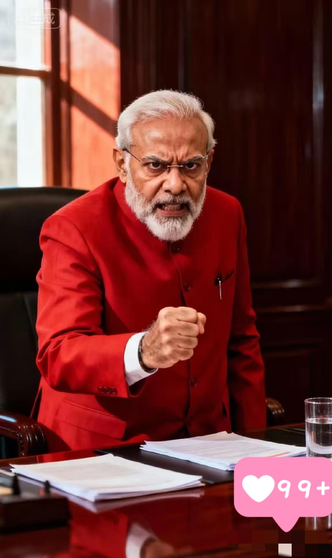 印度政府这回，脸估计有点疼。前脚总理莫迪还在公开喊话，说印度已经是“全球第四大经