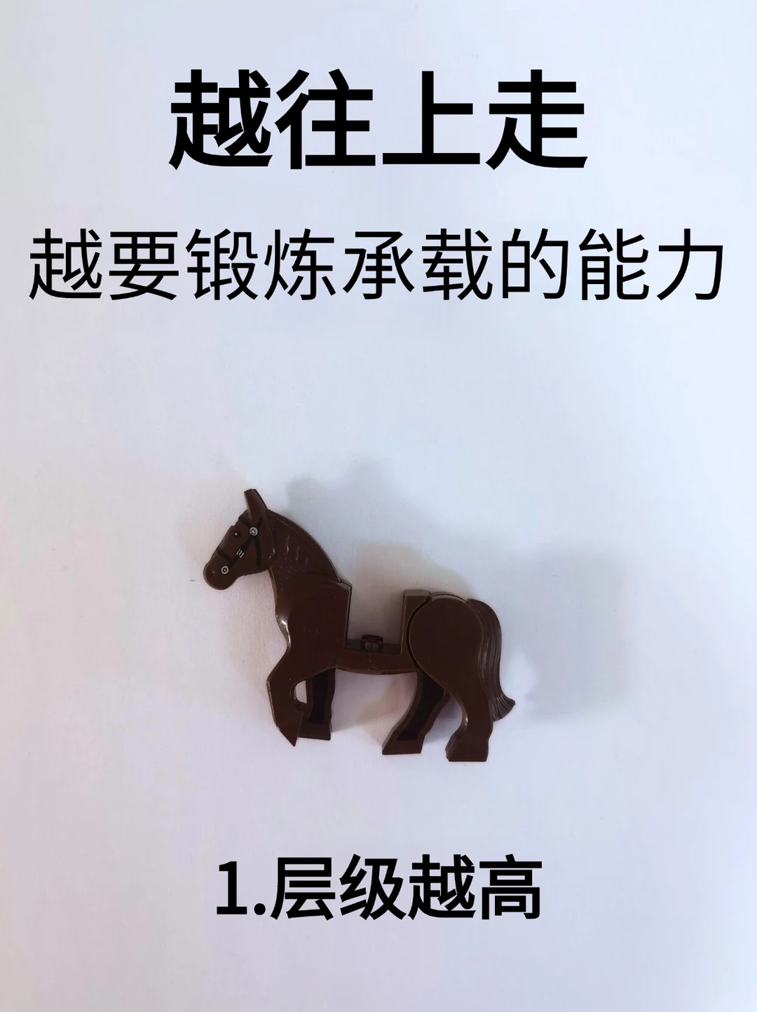 越往上走，越要锻炼承载的能力！！