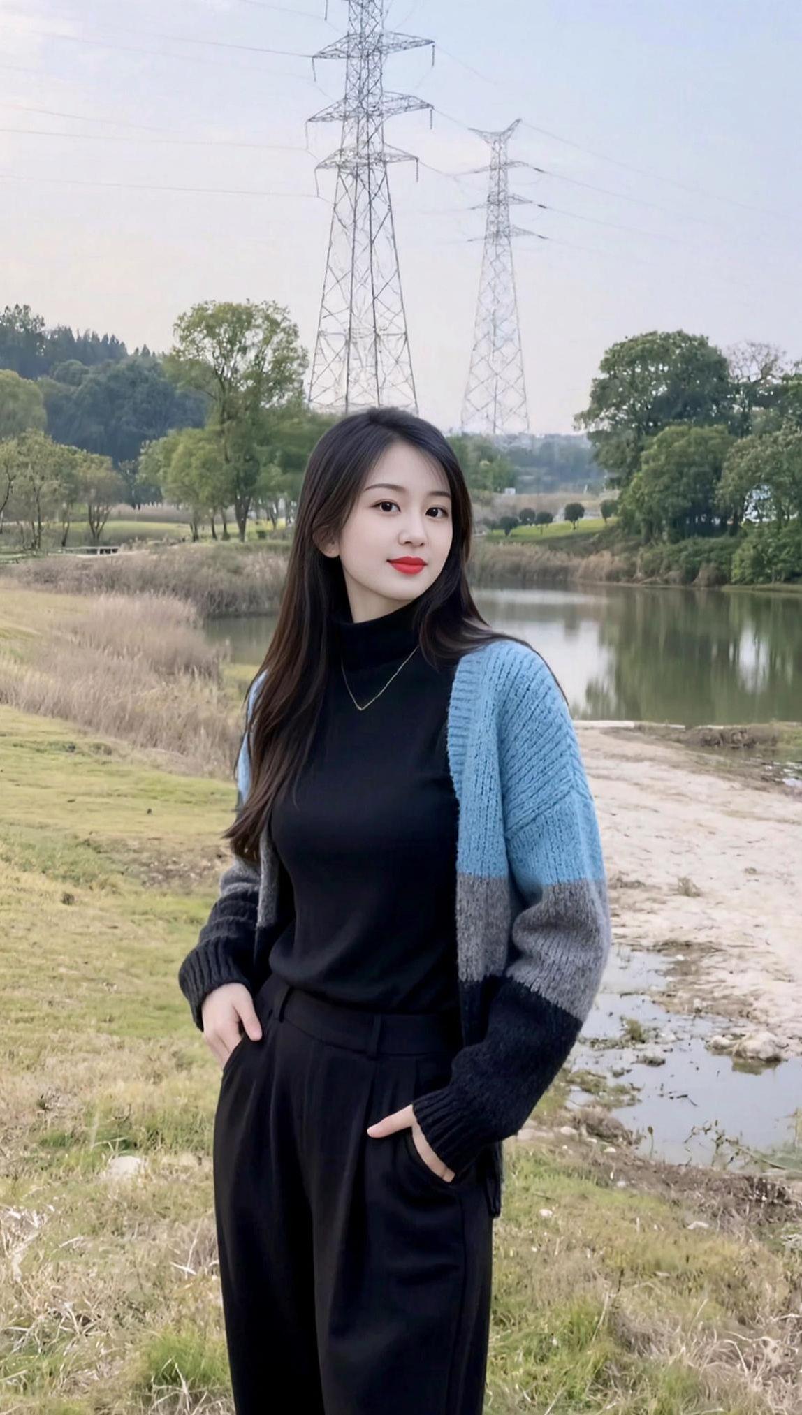 湖畔生活照爱拍照爱生活每一个瞬间都是美丽的风景家乡风景优美空气清新穿搭技