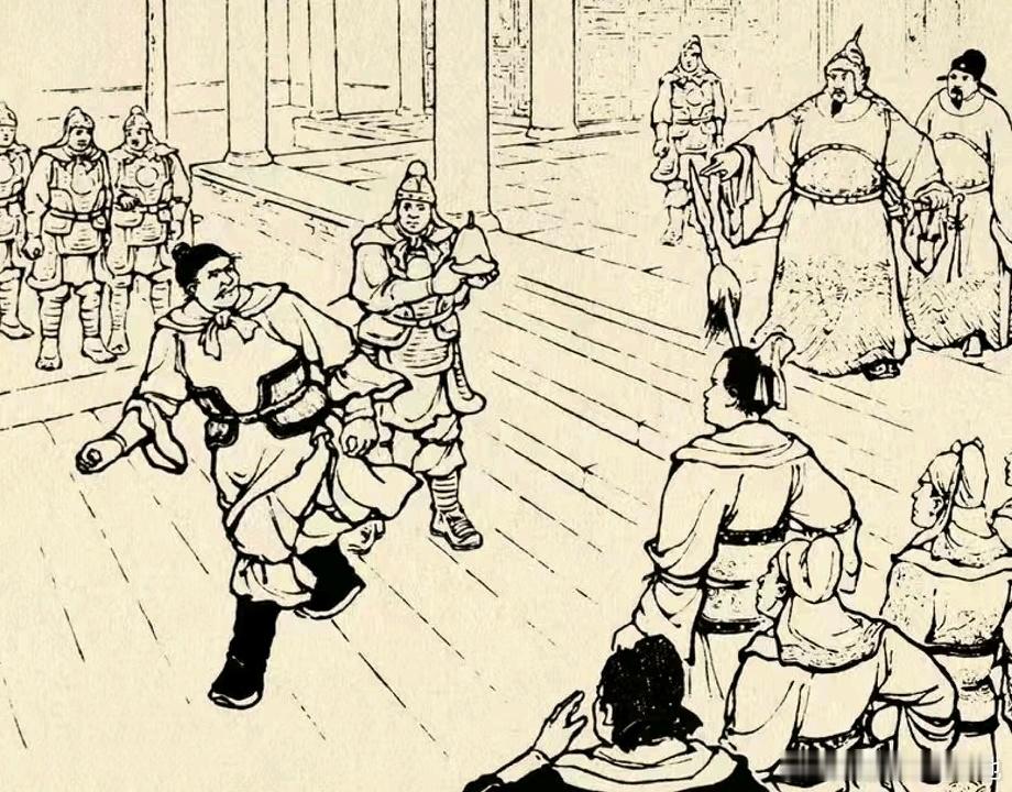 历史岳飞兄弟五人到相州院考，都院刘世光让岳飞演练武艺，旗牌中有一中军站出：岳飞