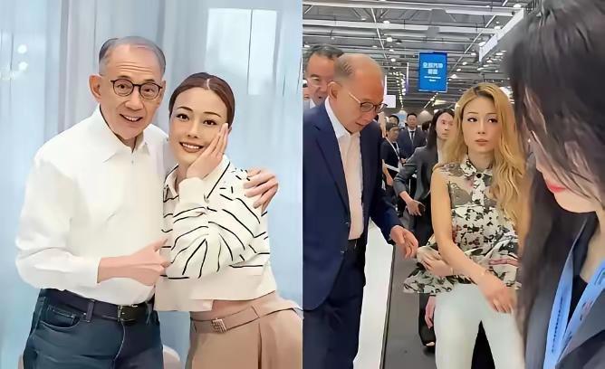 容祖儿甩开杨受成的手，眼神写满了“别碰我”！不知道这是不是他的一种喜好，杨受成跟