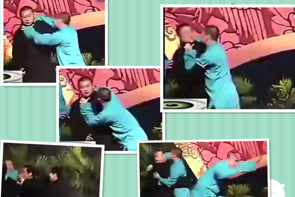 2009年，德云社河南商演，快散场时，曹云金突然从背后死死勒住岳云鹏的脖子，将他