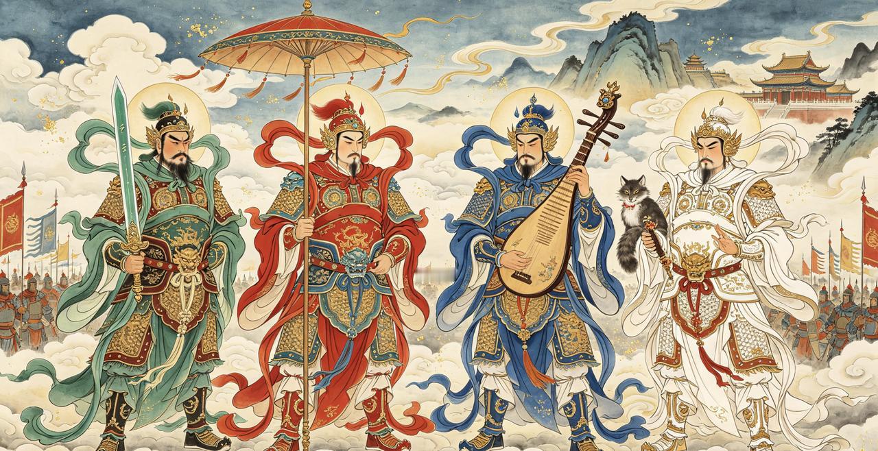 魔家四将：西岐早期的劲敌，终究逃不过封神榜上有名魔家四将镇守佳梦关，是闻仲