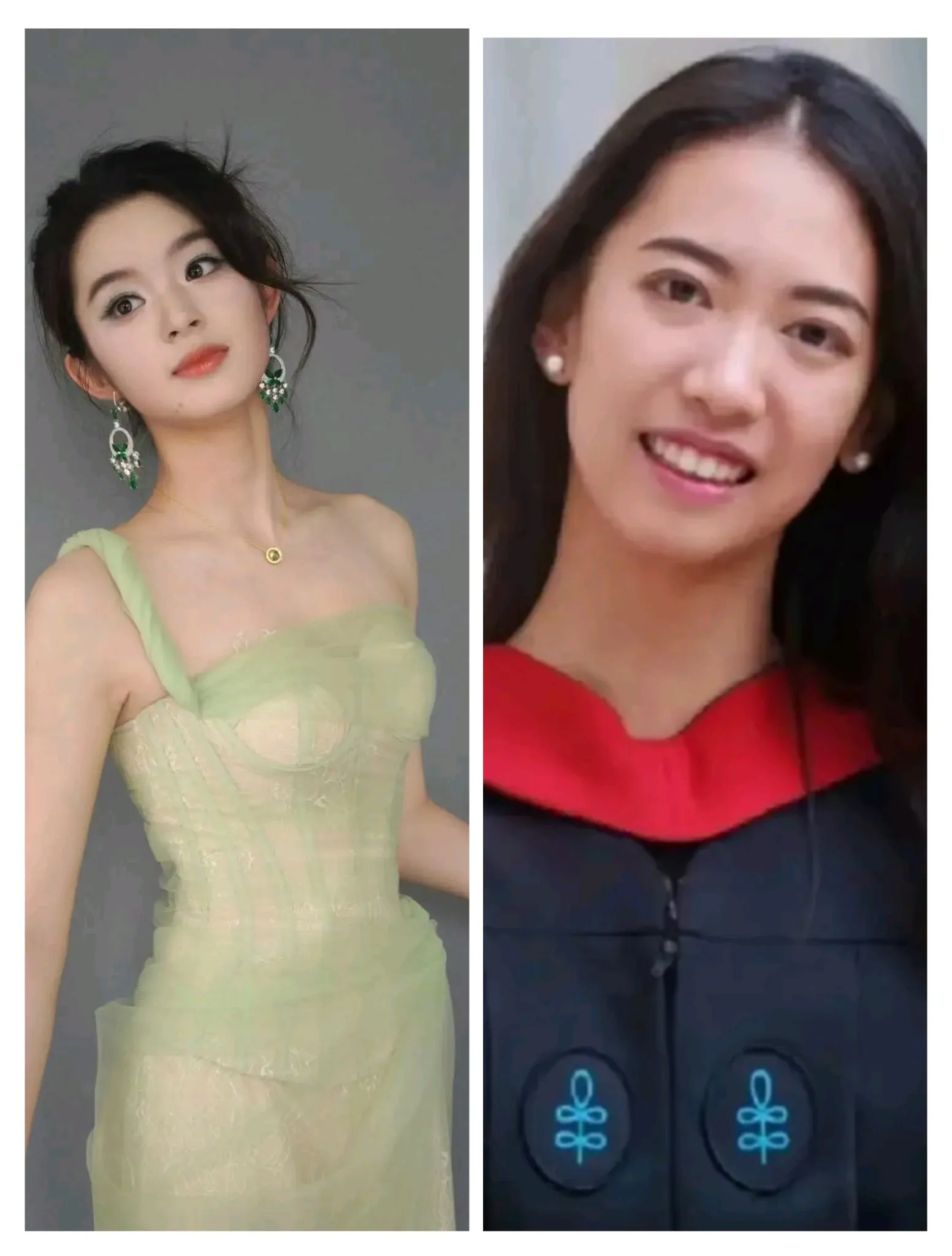 一个是黄杨钿甜，一个是蒋雨融。一个是富二代，一个是哈佛女孩。两个人都给爹惹麻