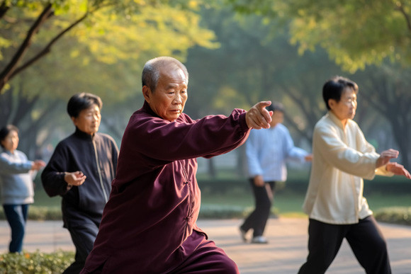 立春时令健身运动，“八段锦”健身效果显著