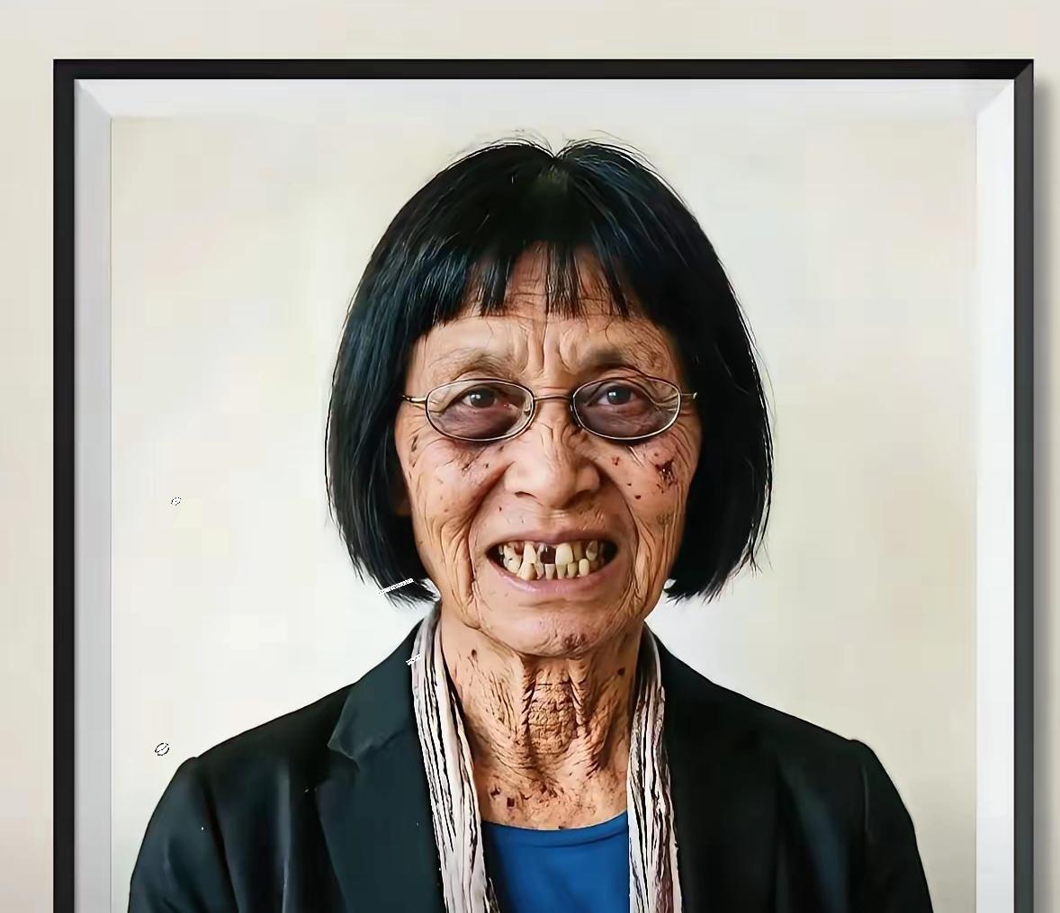 免费送清华美院丁教授画像，说实话吧，她的艺术作品实在让人难以苟同。她身为清华美