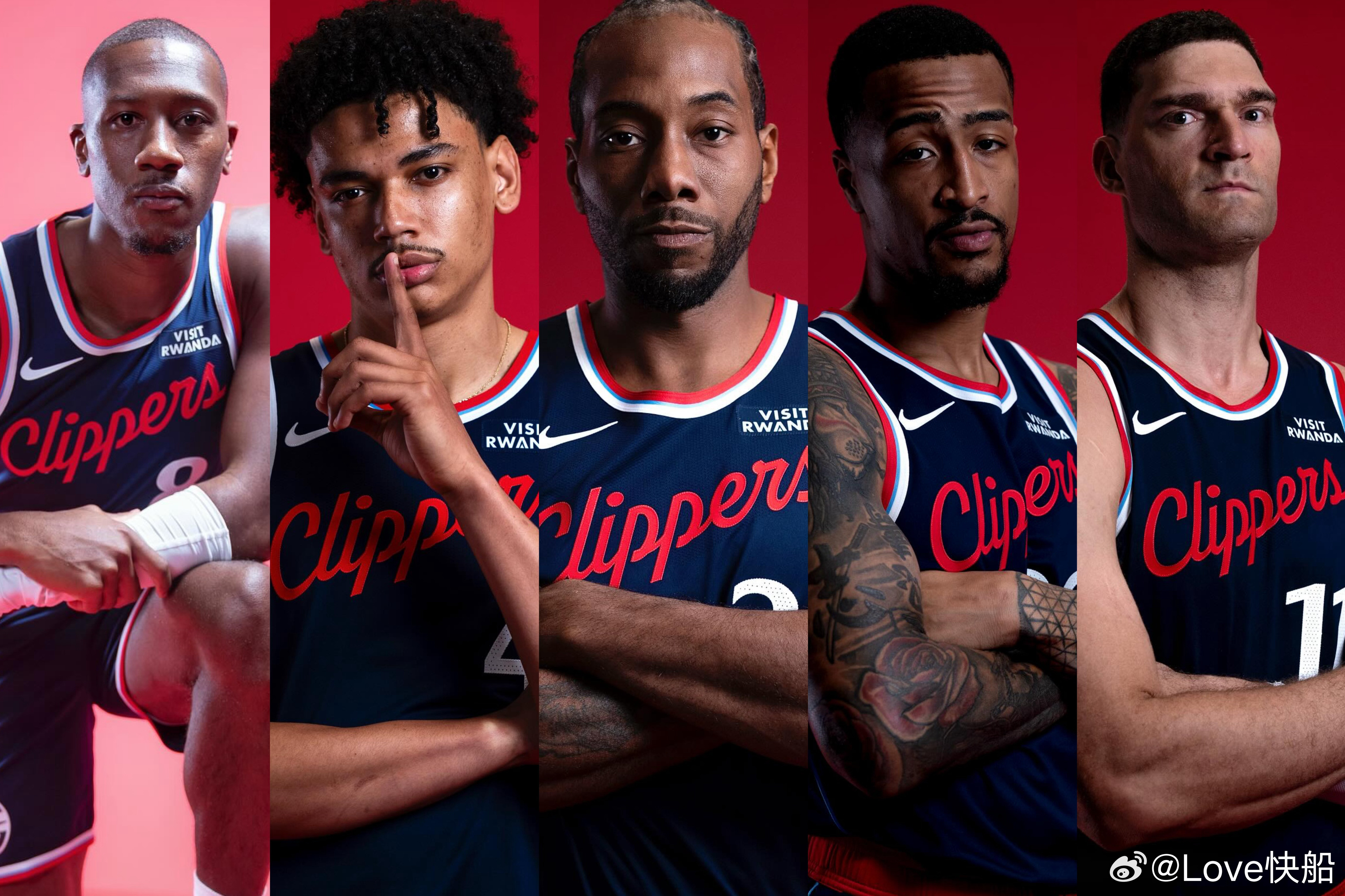 后哈登的快船首发！邓恩，桑德斯，伦纳德，科林斯，洛佩兹！哈登加盟骑士