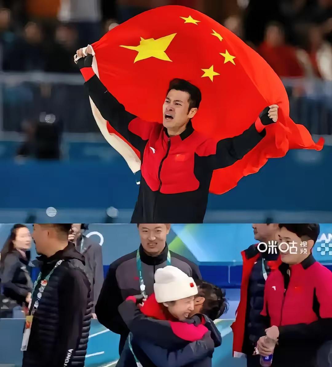 谁也没想到，宁忠岩冲线后第一眼找的不是镜头、不是国旗，而是场边那个穿红衣、踮着脚