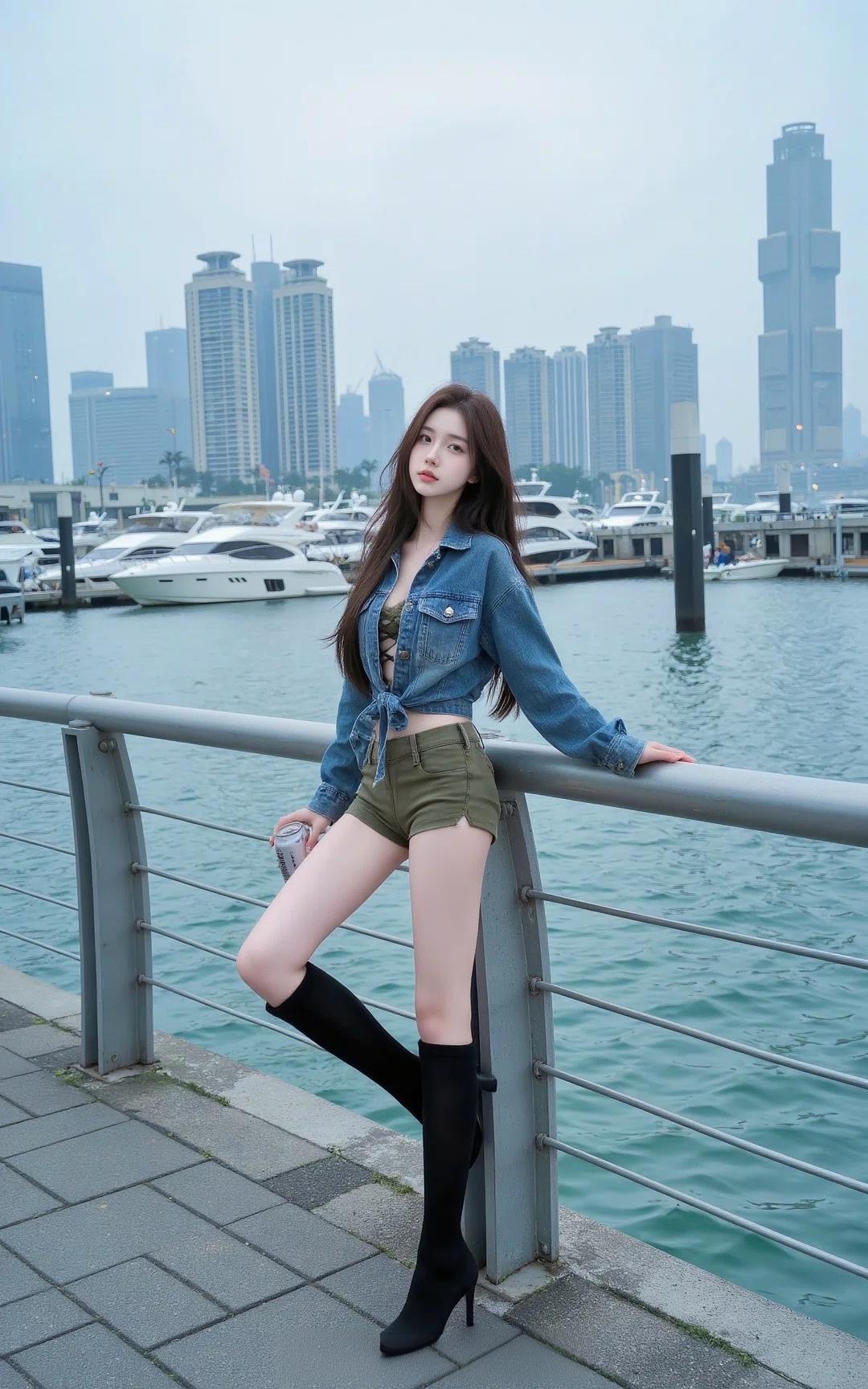 时尚与自然的完美穿搭，如此完美的人儿