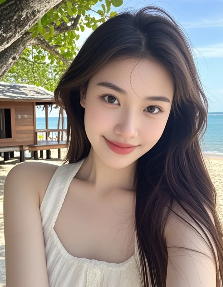 高颜值遇上好天气，我是不是你心中的夏日女神？