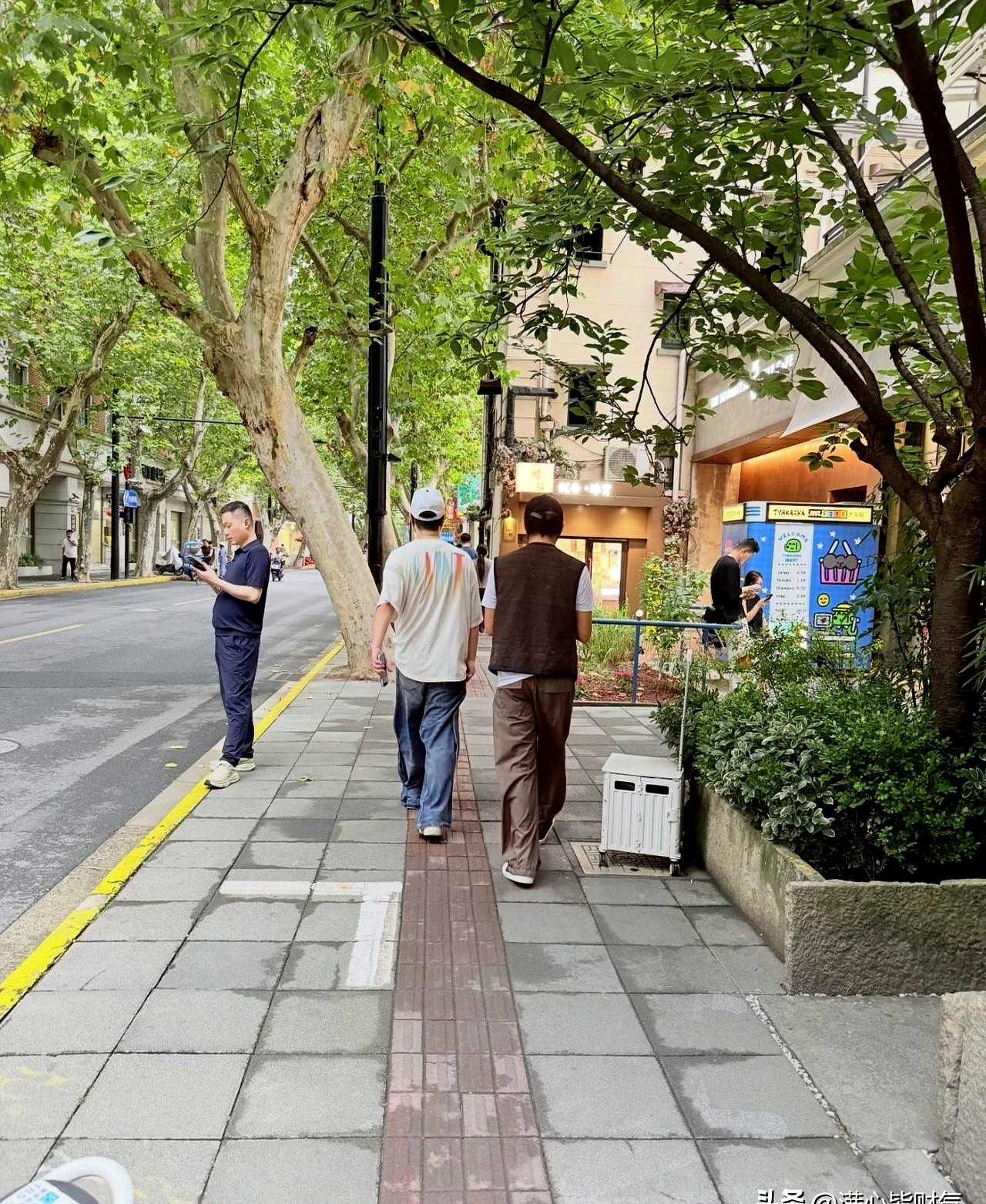 在上海愚园路撞见陈赫和邓超，第一反应居然是没敢认，不是遮得有多严实，而是现实里的个头高得让人发懵！平
