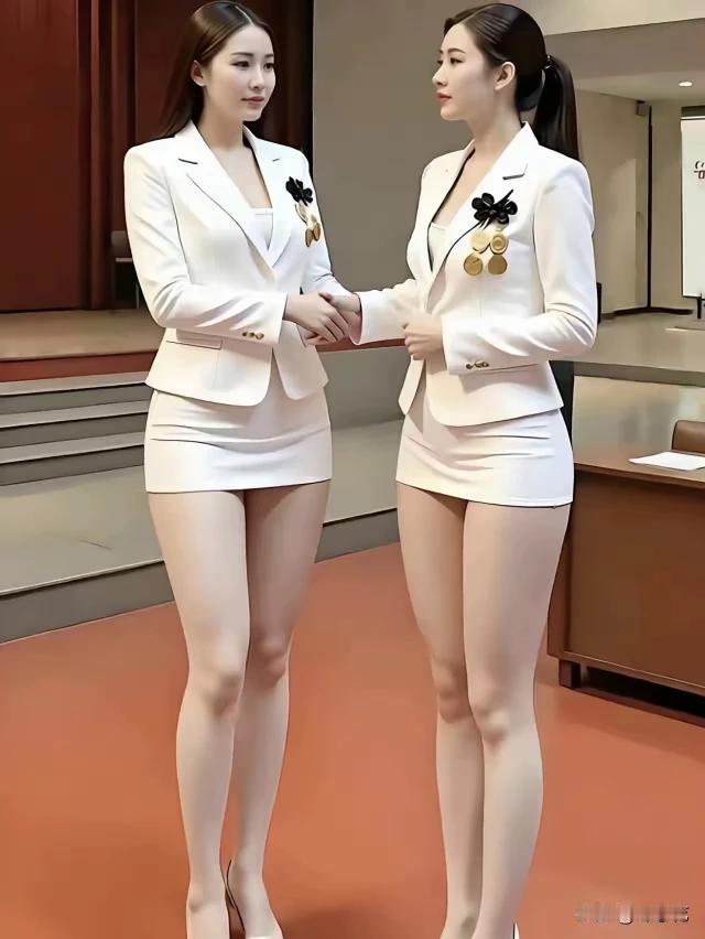 两妹苗条大高个，看视工作也不错。举止从容藏气度，智慧美貌没得说。