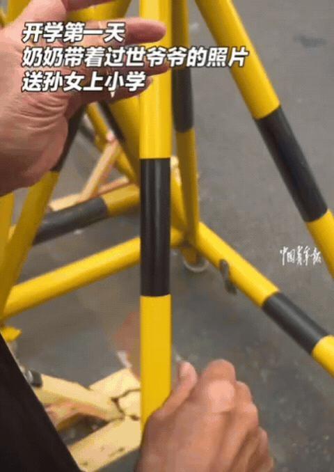 中国青年报9月2日报道。看哭了！”辽宁沈阳，奶奶送孙女上小学，没想到，这事儿的后