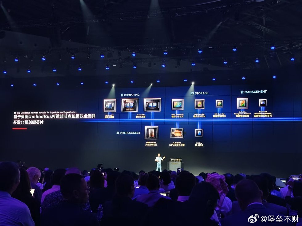 华为今天官宣：下一代AI芯片昇腾960，提前就绪，性能翻番。先看这颗芯片本身的规格：FP8算力单卡2