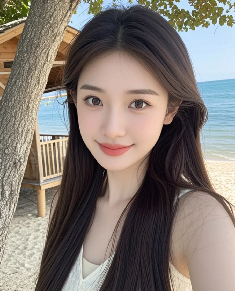 阳光、沙滩和我，享受着属于自己的美好时光，微笑着面对世界。