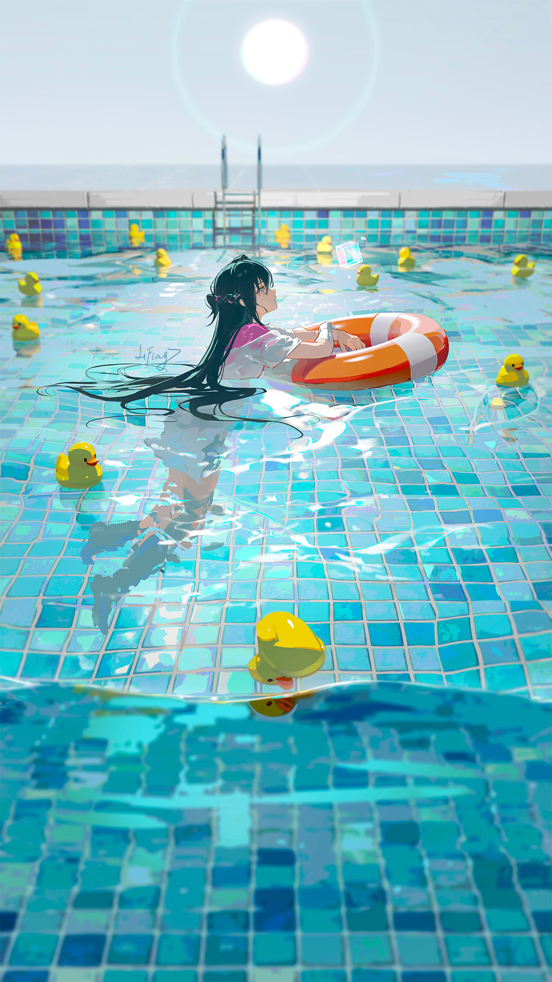 动漫泳池邂逅画师：LiFlagpid：14165905​​​