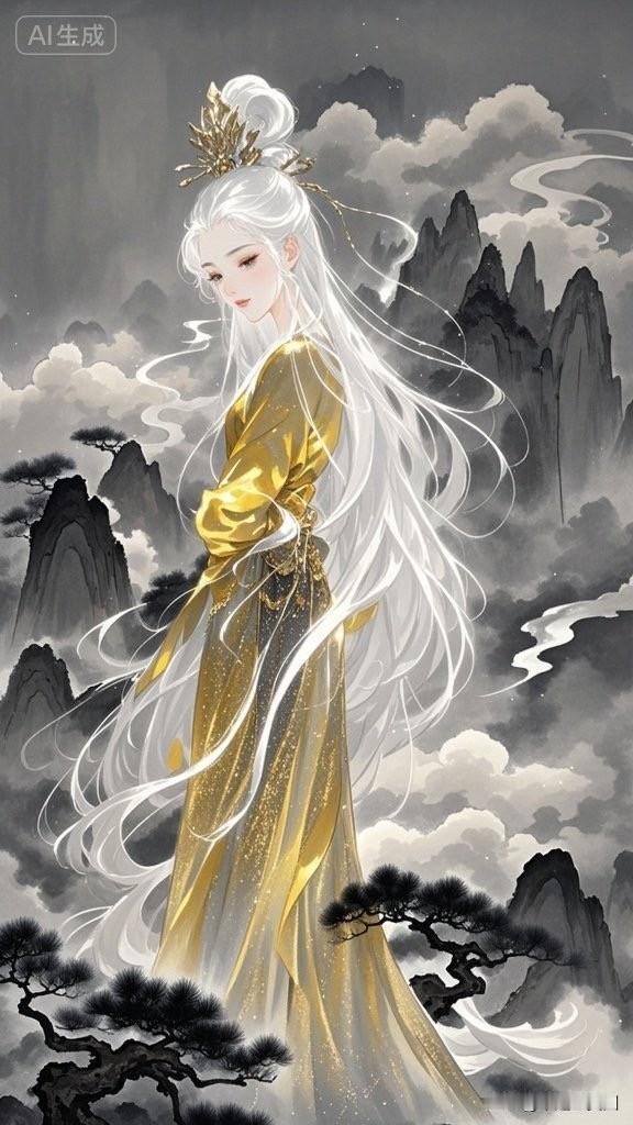 这姑娘穿着闪亮礼服，真漂亮！