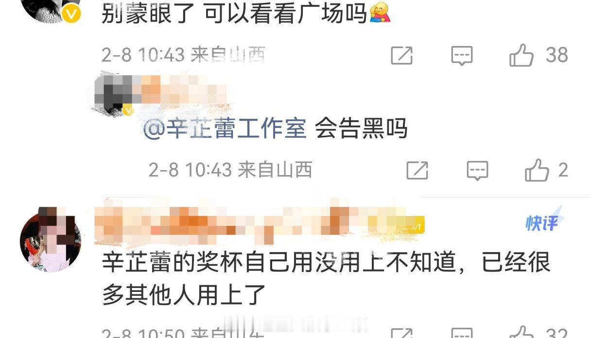 辛芷蕾粉丝在gzs微博下要求维⭕告嘿