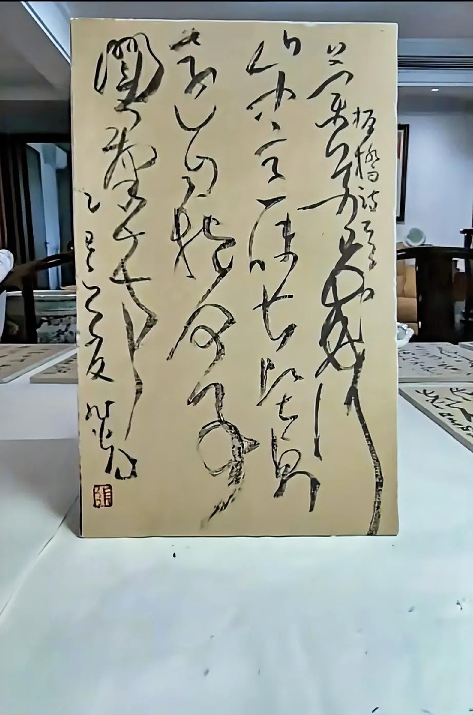 张旭光能不能排在前十，这个应该是可以的，咱首先界定的是当下的书坛，而且是草书领域