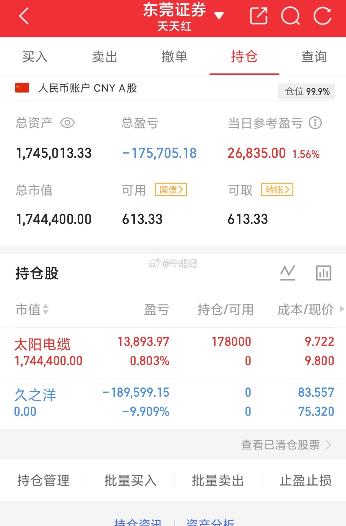 最新操作笔记：久之y调仓太阳电l、静待花开