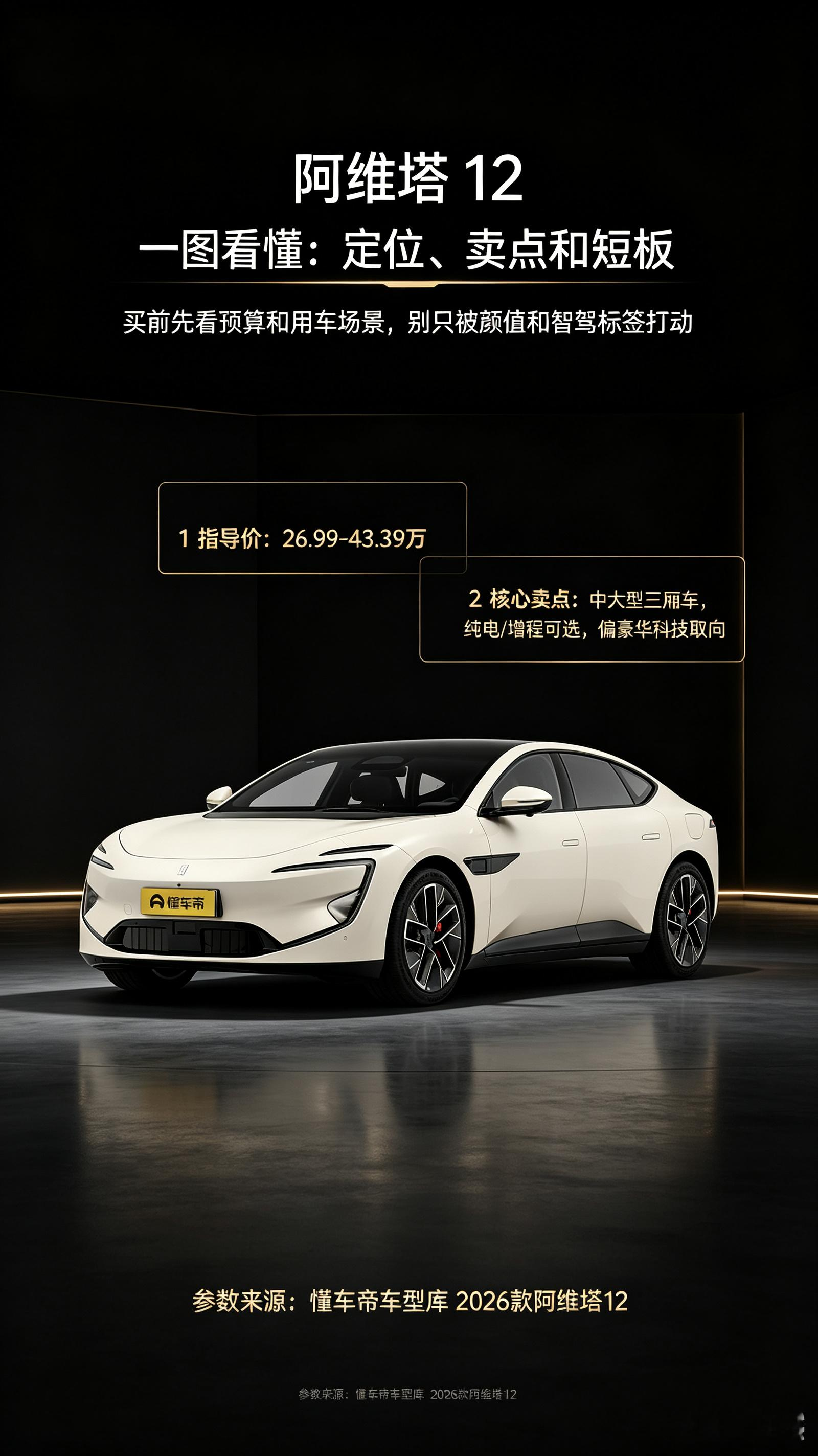 阿维塔12选前必看这些点