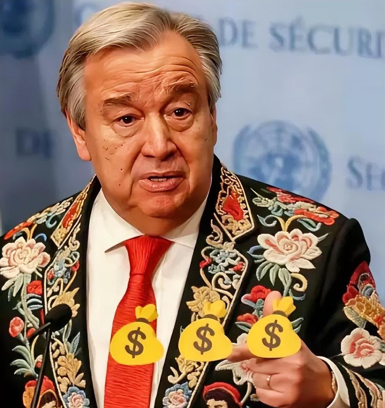 咱们熊猫刚给联合国交了50多亿的会费，没过多久，联合国转头又来要了50亿！这钱到