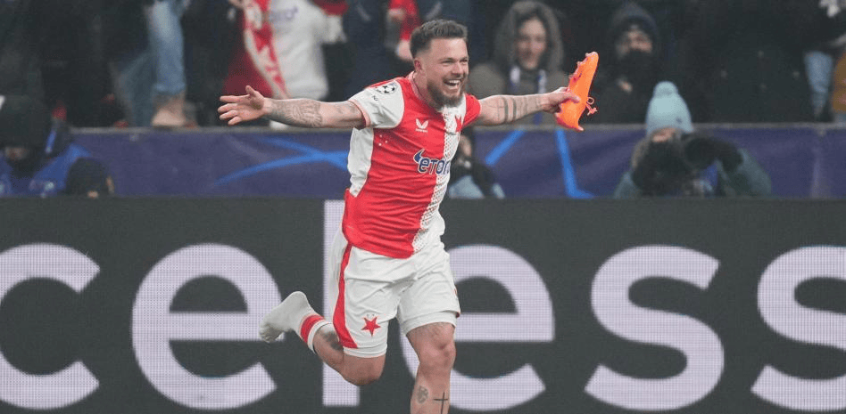 斯拉维亚前锋: 对阵巴萨取得进球不可思议, 我会永远记住它