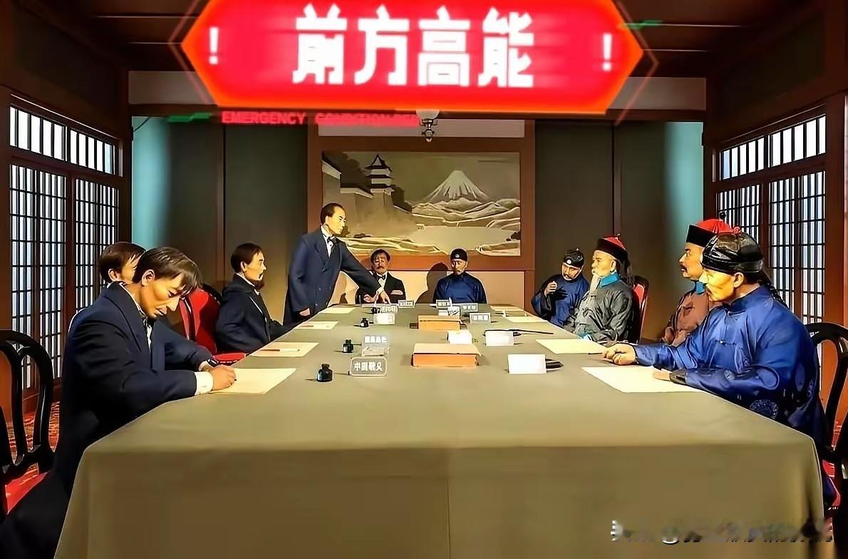 我今天算是开了眼了。签那个要命的《辛丑条约》，4.5亿两白银，他们在谈判桌上
