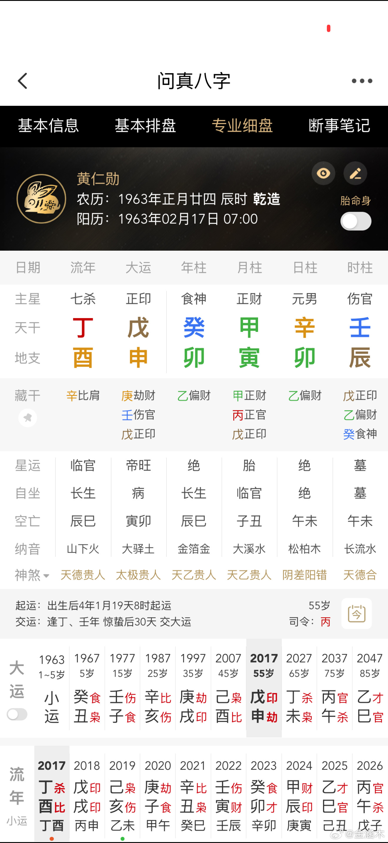 黄仁勋希望在工作中突然死去黄仁勋，还不是没丁火，但他没事，目前戊申大运可保身体无